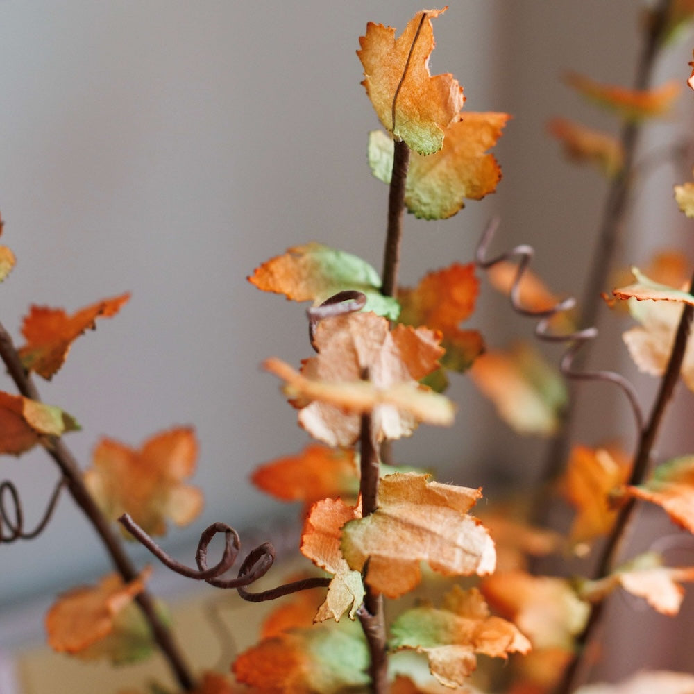 Flowrette Fleurs en papier Érable fleur papier orange x1 à l'unité