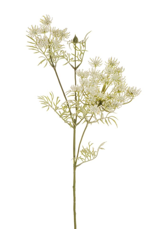 Feuillazur Rungis Branche wild carrot fleur jaune 72cm