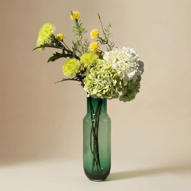 Sia Home bouquet hortensias verts artificiel 7 tiges 78 cm