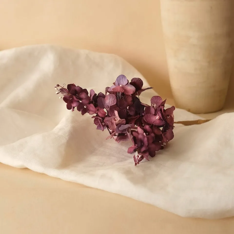 Flowrette Fleurs en papier Hortensia fleur papier violet x1