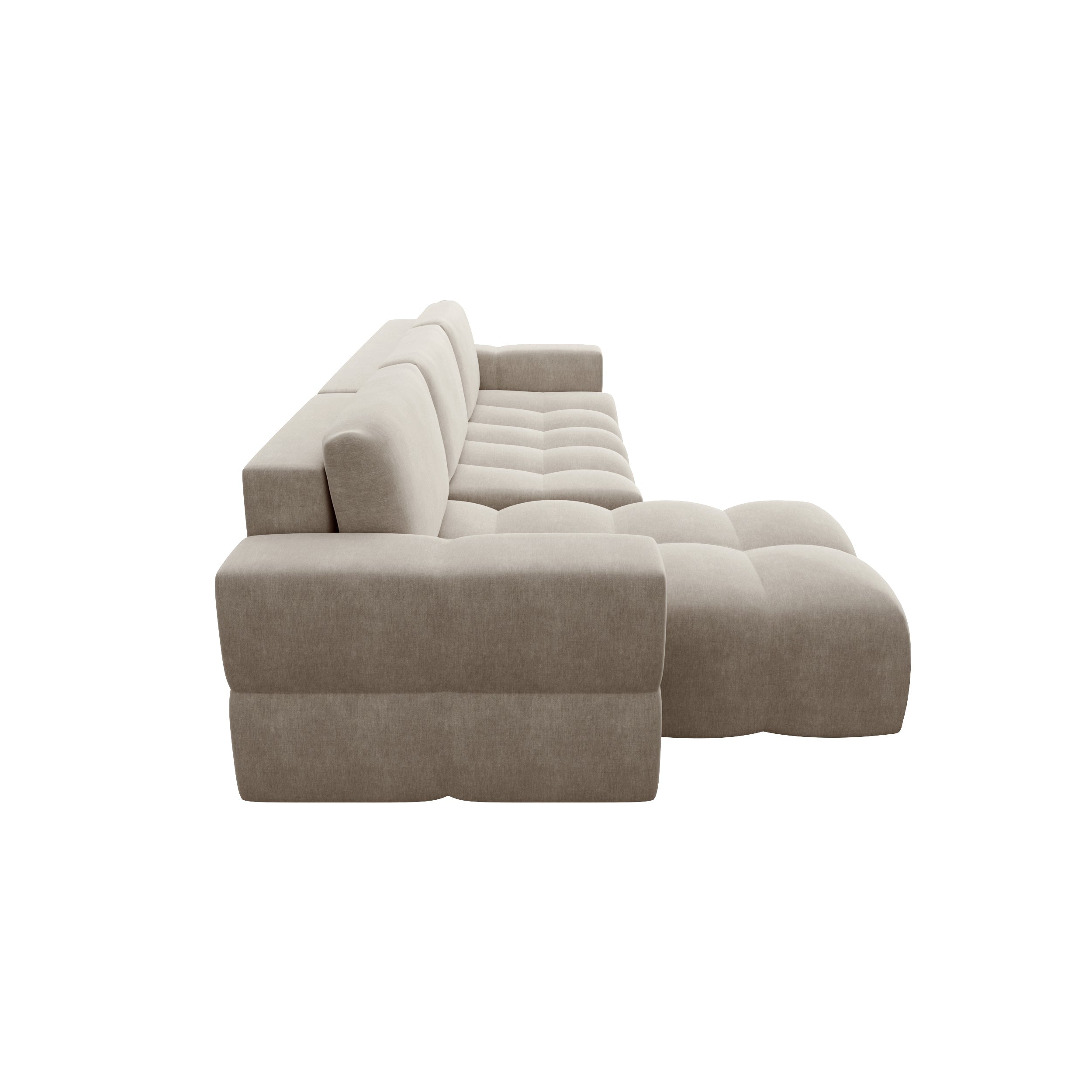 Sia Home Gabriel canapé angle gauche convertible taupe