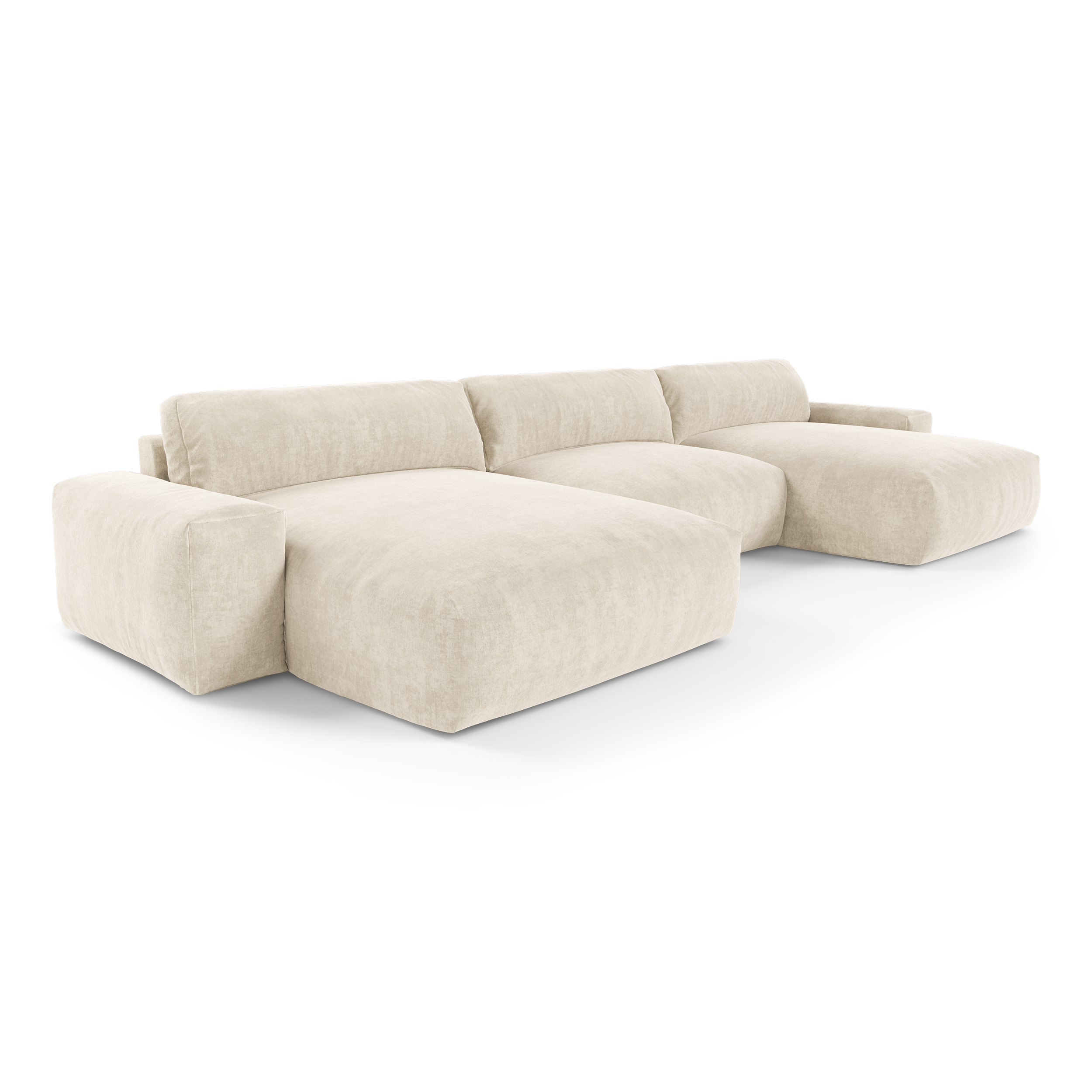 Sia Home Bliss canapé panoramique crème 5 places