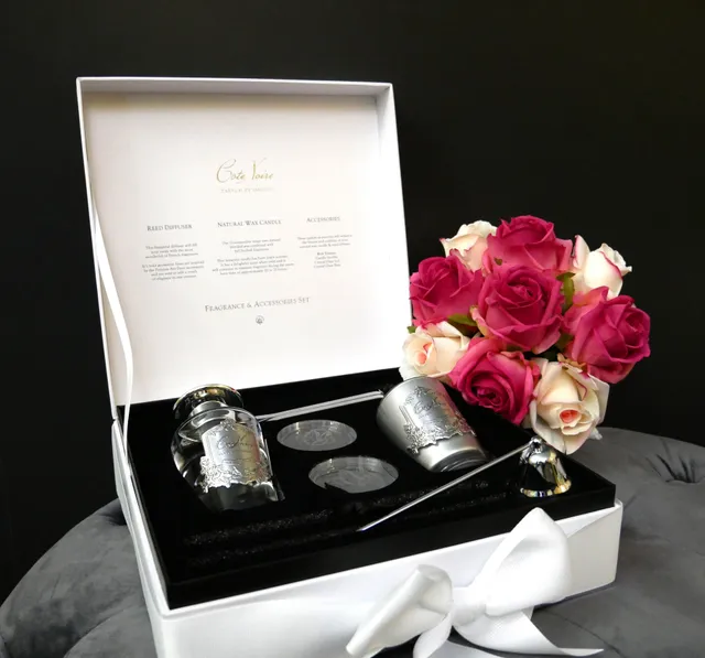 Côte Noire Gift Packs GFA04 coffret bougie blanc parfumé