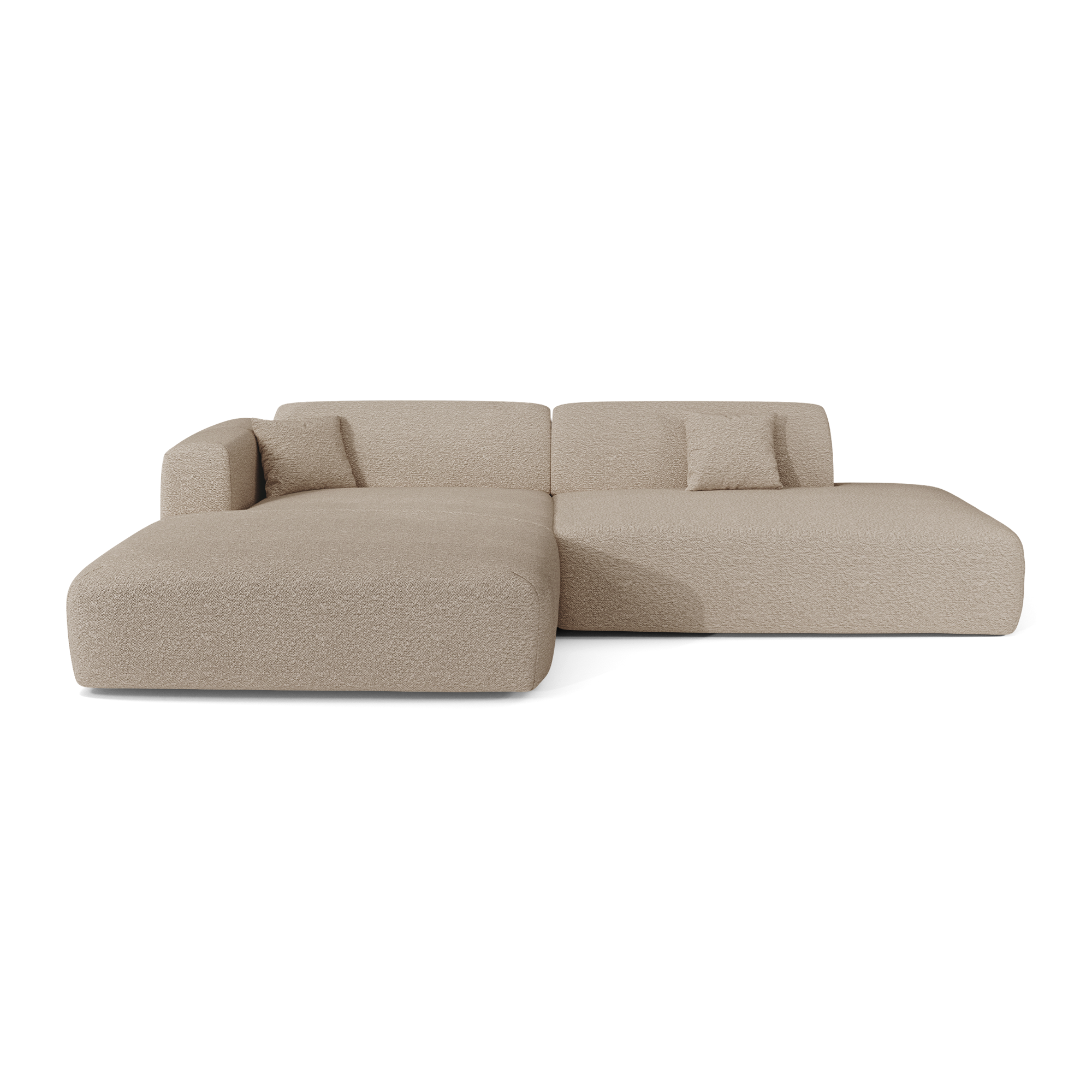 Sia Home Myra canapé angle gauche ouvert crème