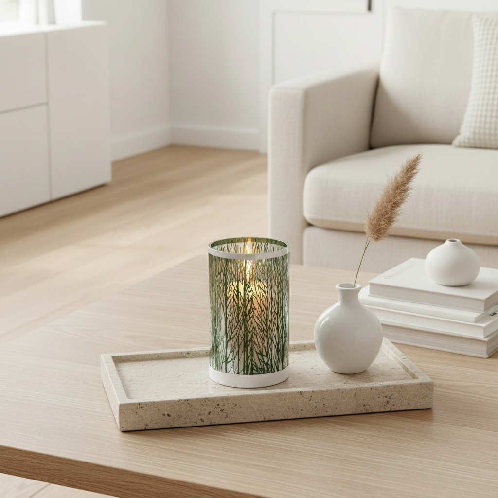 Sia Home Photophores Fjord 20 cm blanc