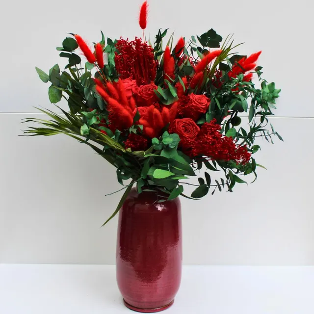 Ateliers Ouchamp Bouquets Rue de la Pompe bouquet rouge 40cm