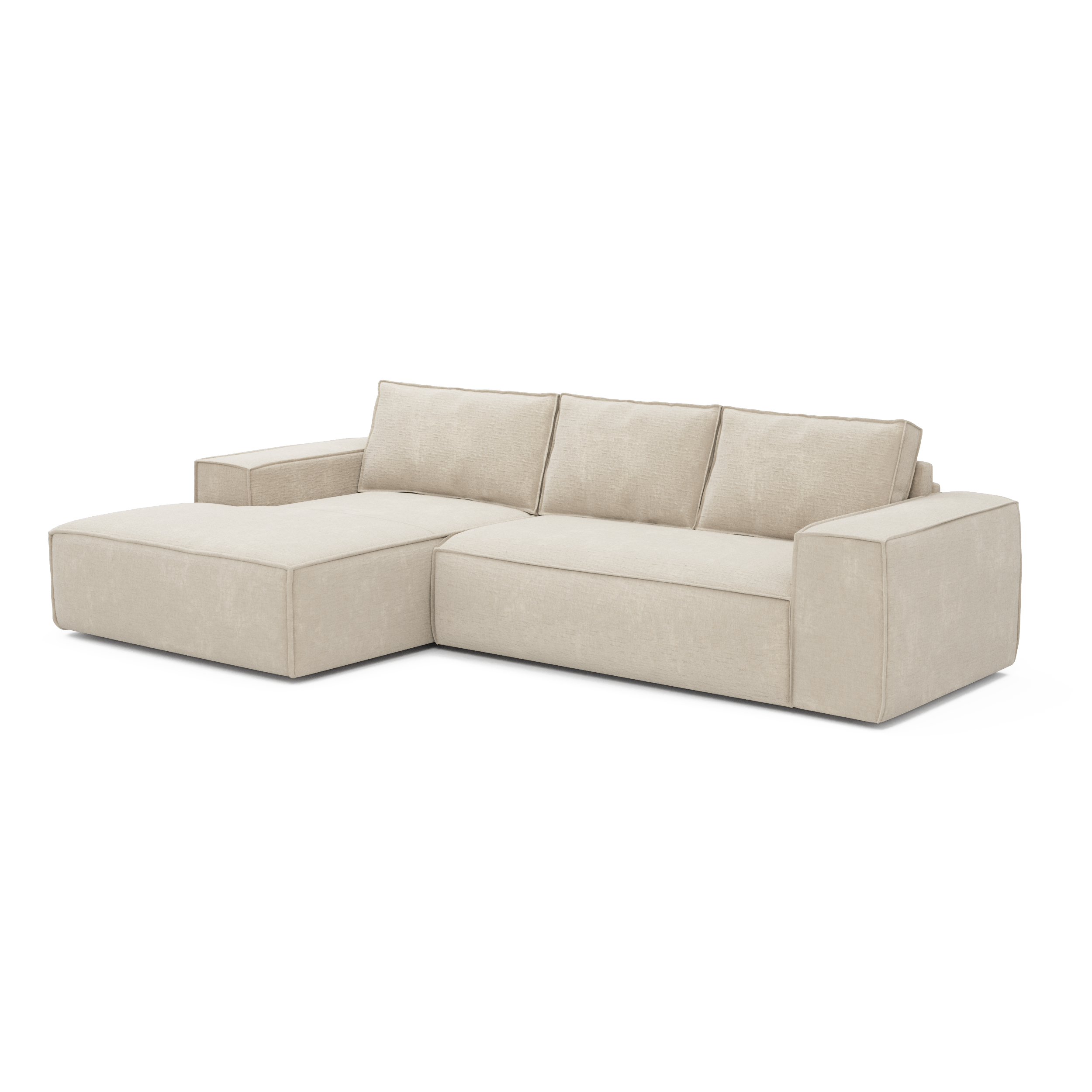 Sia Home Joan Convertible Angle Gauche canapé crème matelas