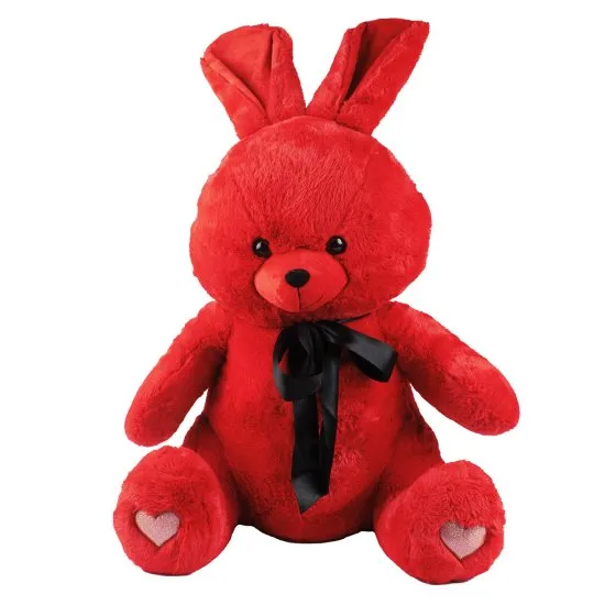 Feuillazur Rungis Lapin rouge noeud décoration Saint-Valentin