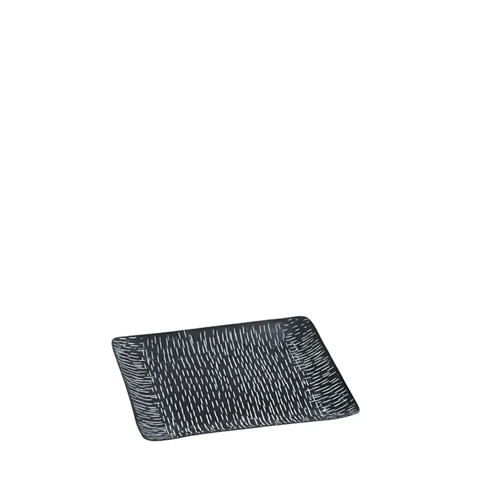 Sia Home Code plateau décoratif noir 20 cm fer