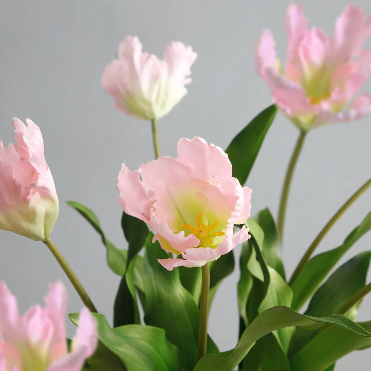 Sia Home Tulipe Perroquet fleur artificielle rose 63 cm
