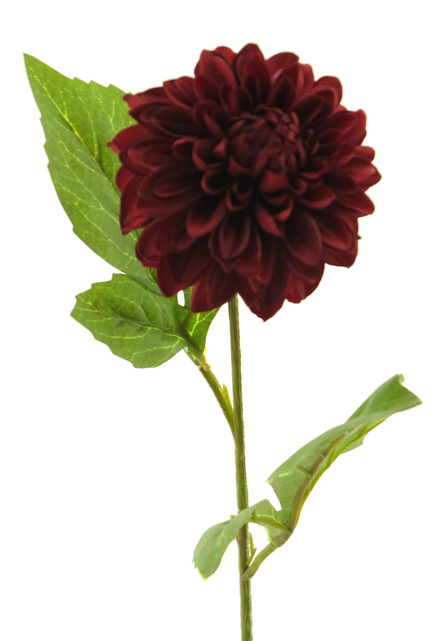 Feuillazur Rungis tige de dahlia artificielle rose 50cm