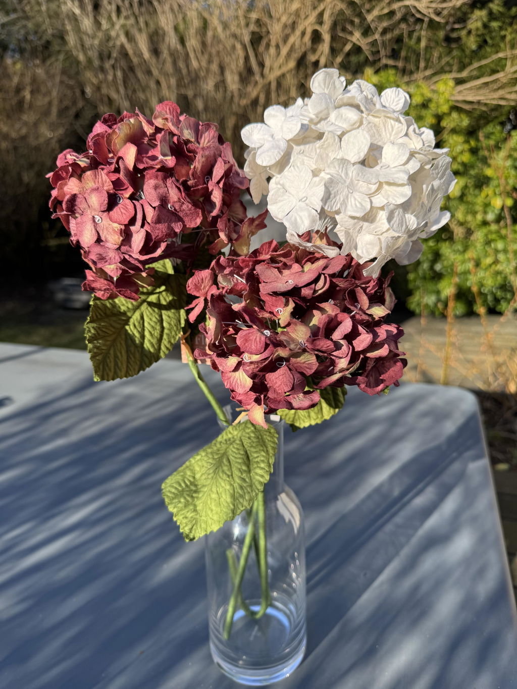 Flowrette Hortensia Plum fleur en papier prune