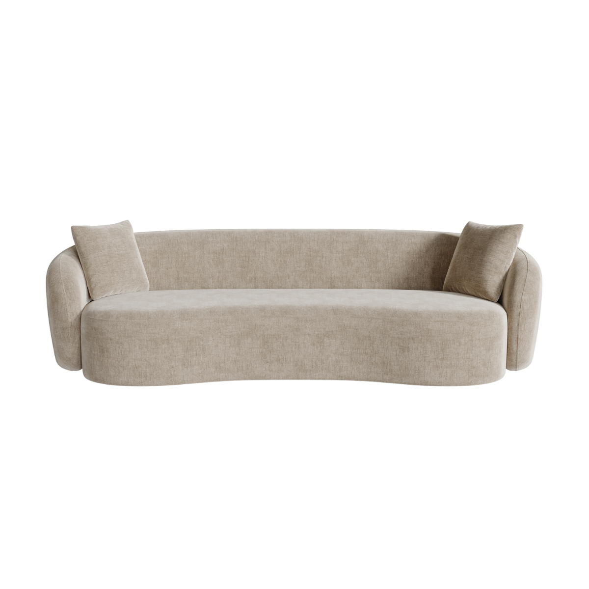 Sia Home Céline canapé crème courbes arrondies