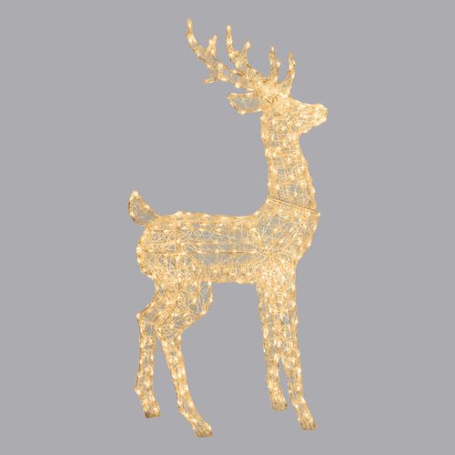 Feuillazur Rungis Renne 3D Dual LED acrylique 65 cm