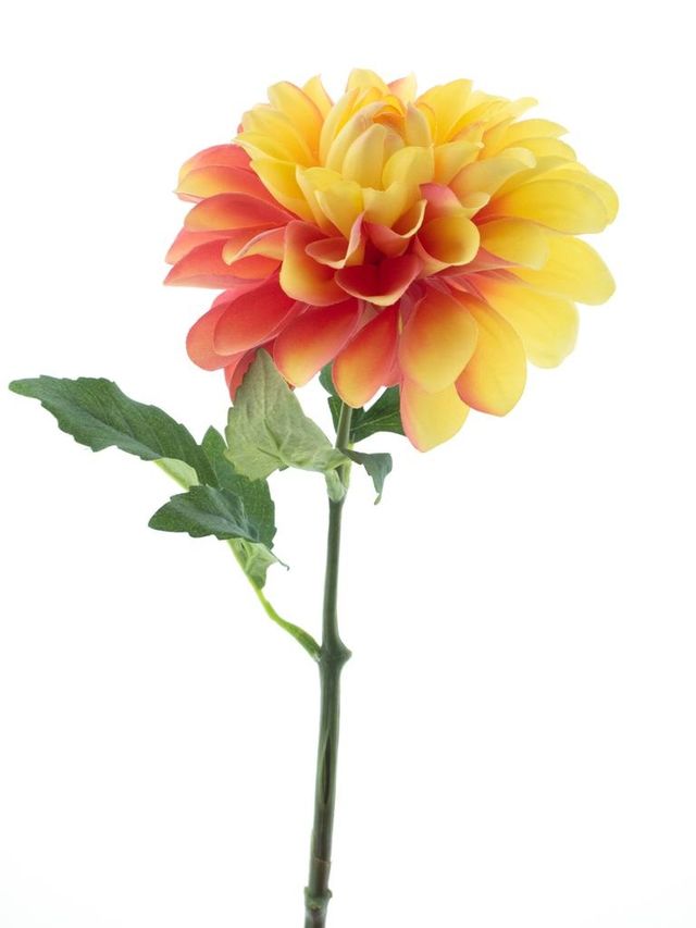 Feuillazur Rungis dahlia artificiel rose 55cm