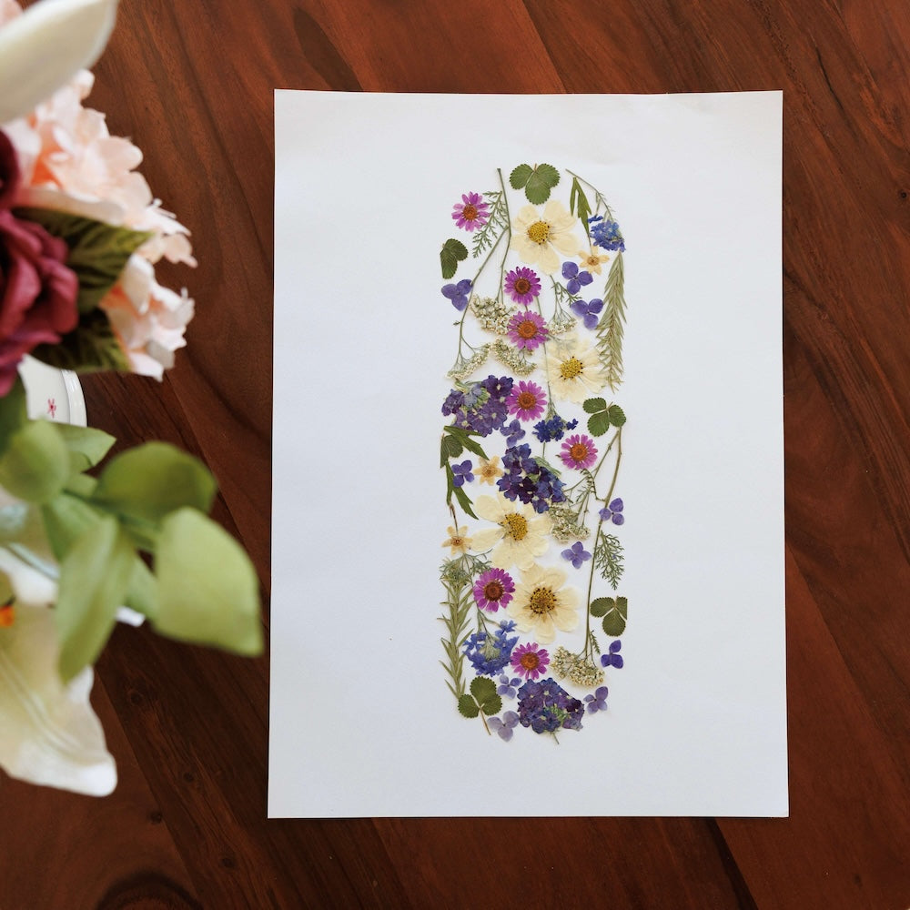 Flowrette Herbier Bouquet d'Été A3 herbier fleurs séchées