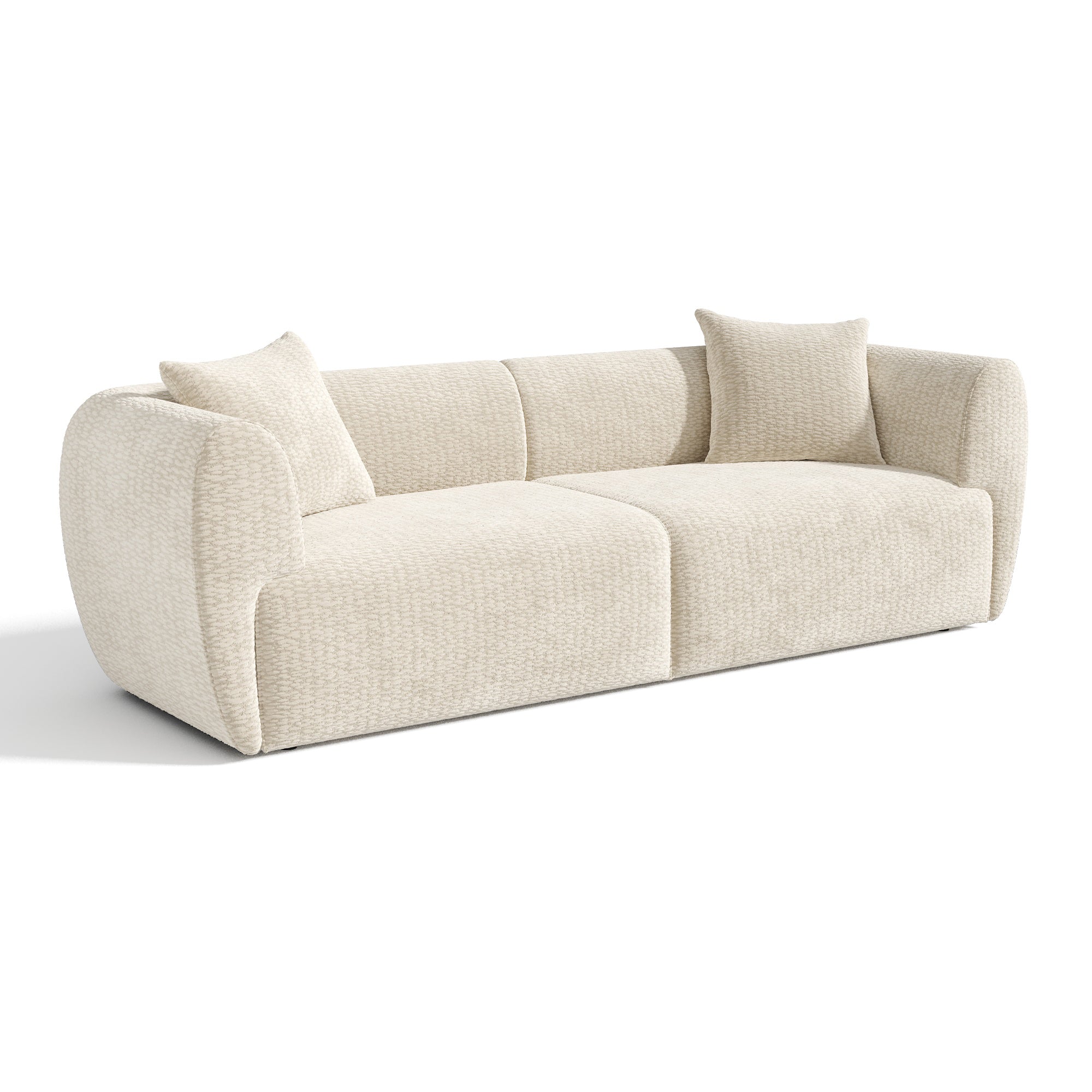 Sia Home Côme canapé droit 4 places crème
