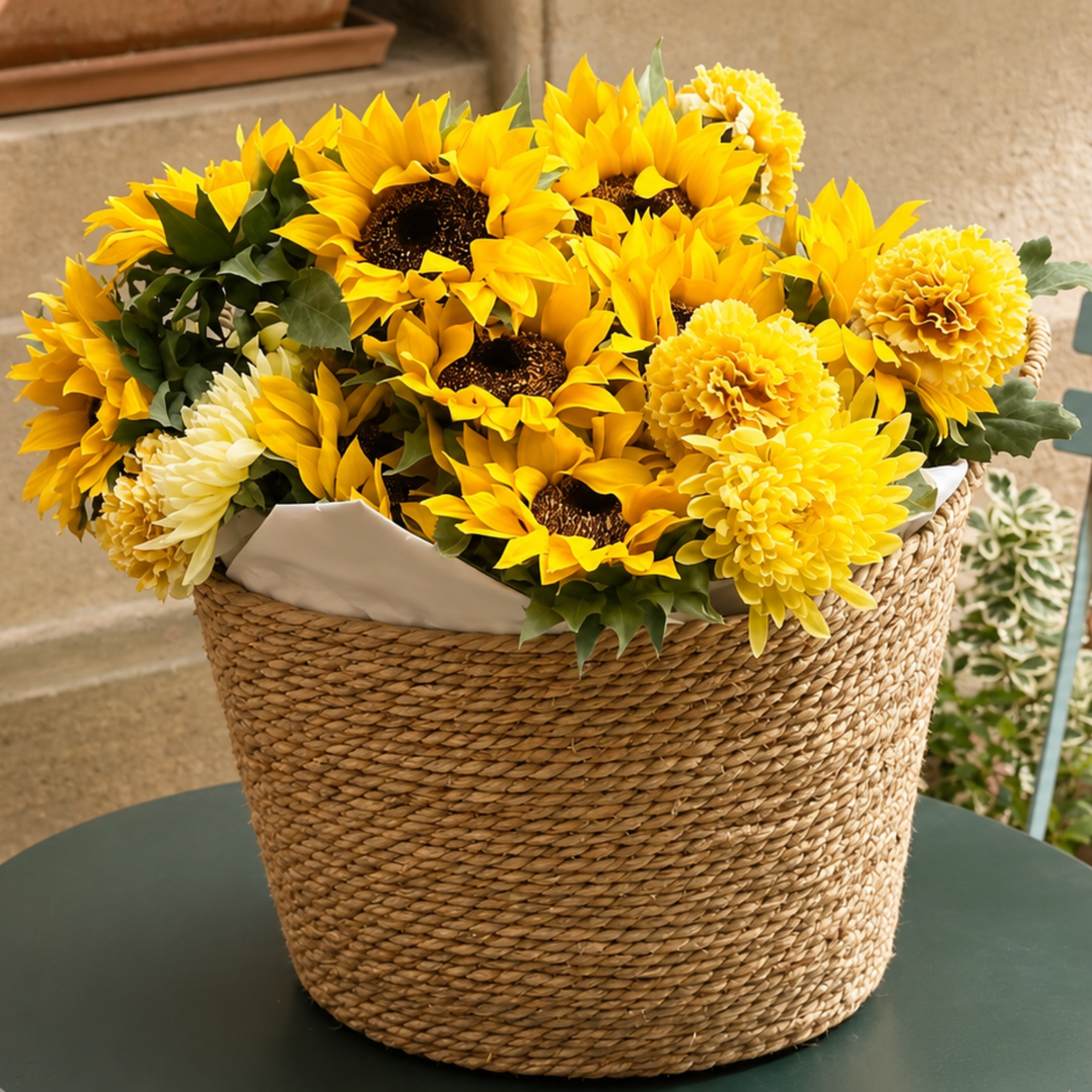 Sia Home Tournesol tige artificielle 70 cm jaune