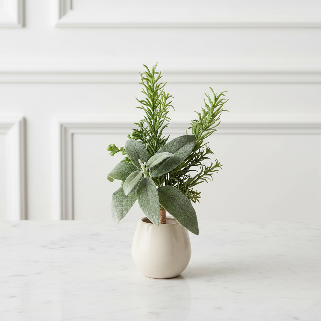 Sia Home Boutonnière artificielle vert 20 cm mariage