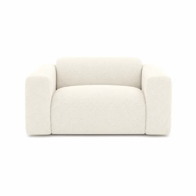 Sia Home Myra fauteuil crème assise généreuse tissu
