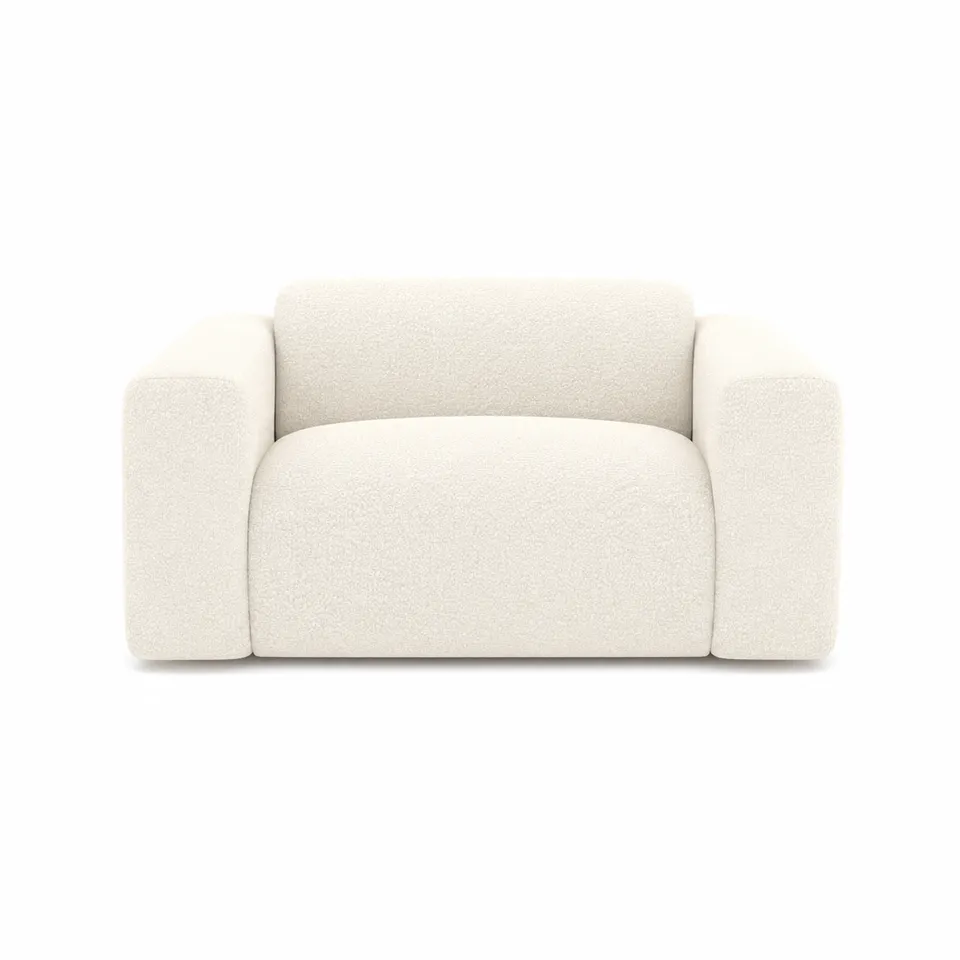 Sia Home Myra fauteuil crème assise généreuse tissu