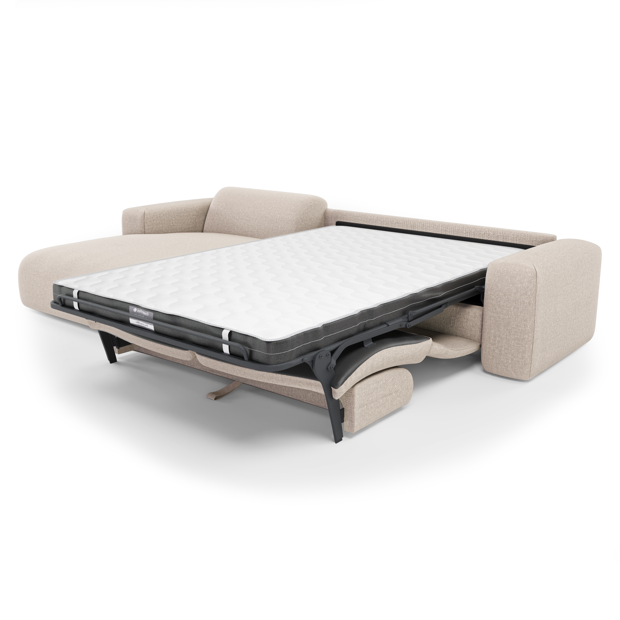Sia Home Myra canapé convertible angle gauche beige 5 places