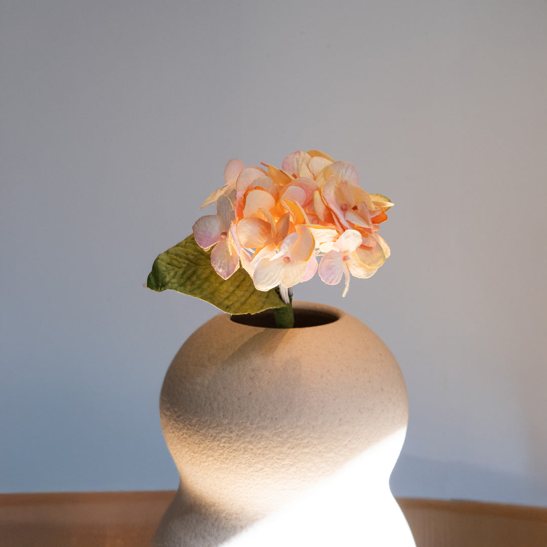 Flowrette petit hortensia papier vieux rose fleur éternelle x1