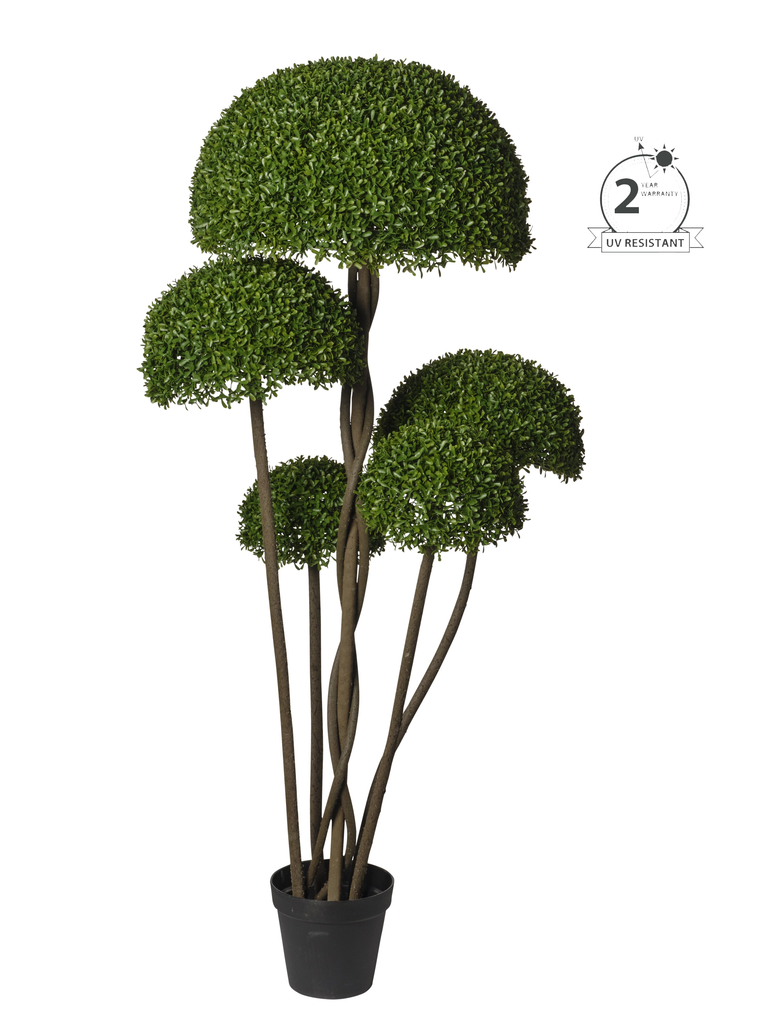 Feuillazur Rungis Arbuste de buis artificiel vert 118cm