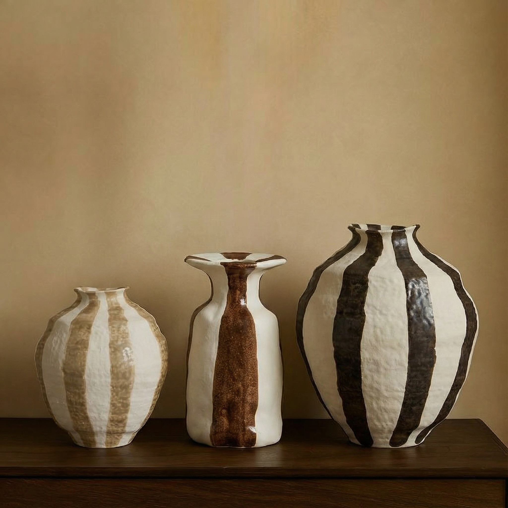 Sia Home Rivage vase marron 30 cm céramique