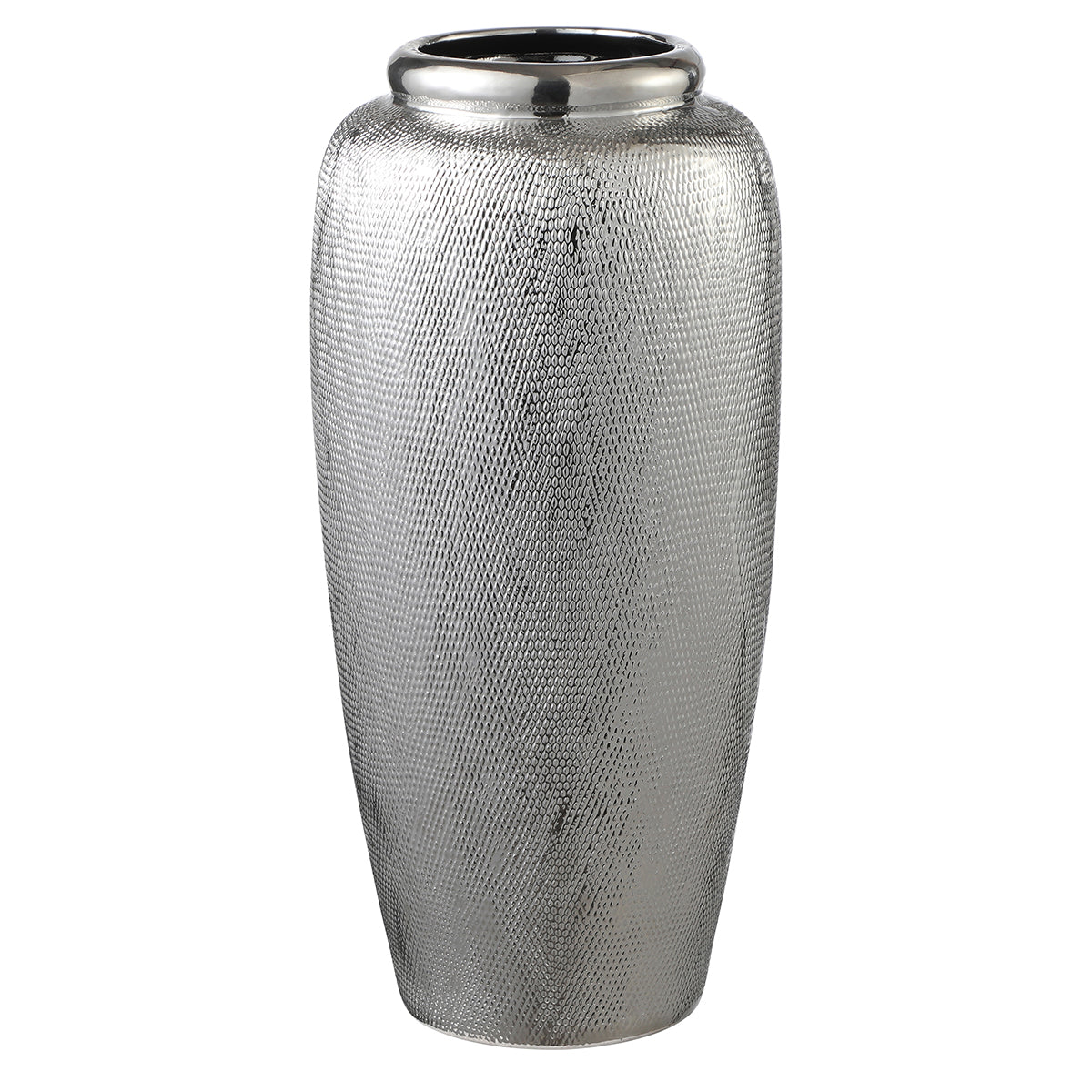 Sia Home Vases Silver Très 51 cm vase céramique argenté