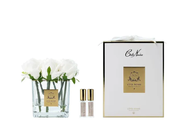 Côte Noire Couture Rosebuds SVC901 cube 9 roses ivoire