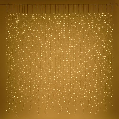 Feuillazur Rungis ILTE 1680 rideau LED blanc chaud 200 cm