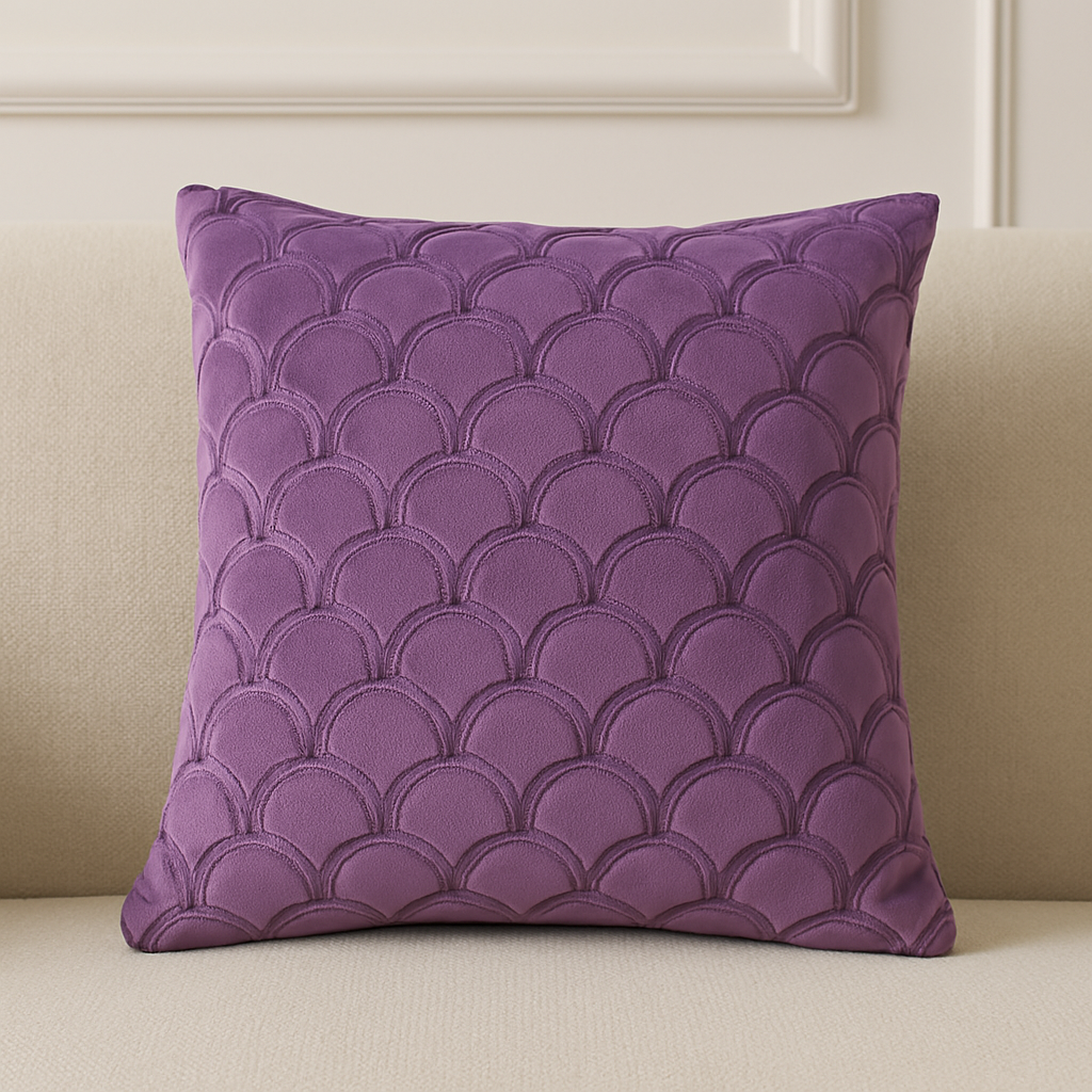 Sia Home Tracy housse de coussin violet 40x40 coton