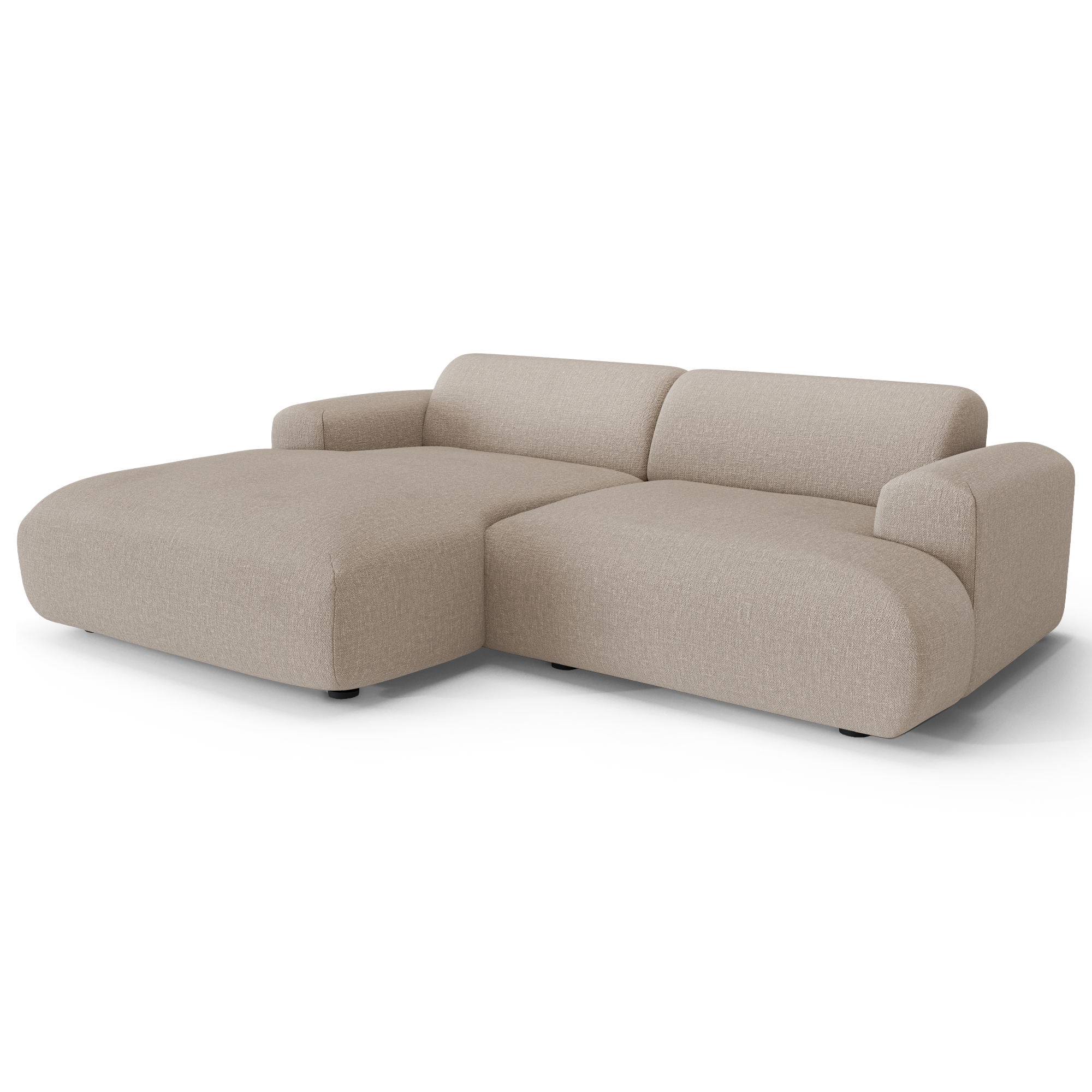 Sia Home Myra canapé angle gauche vert olive 5 places