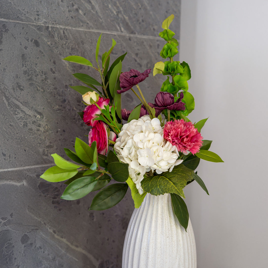 Flowrette Camille bouquet fleurs artificielles rose violet