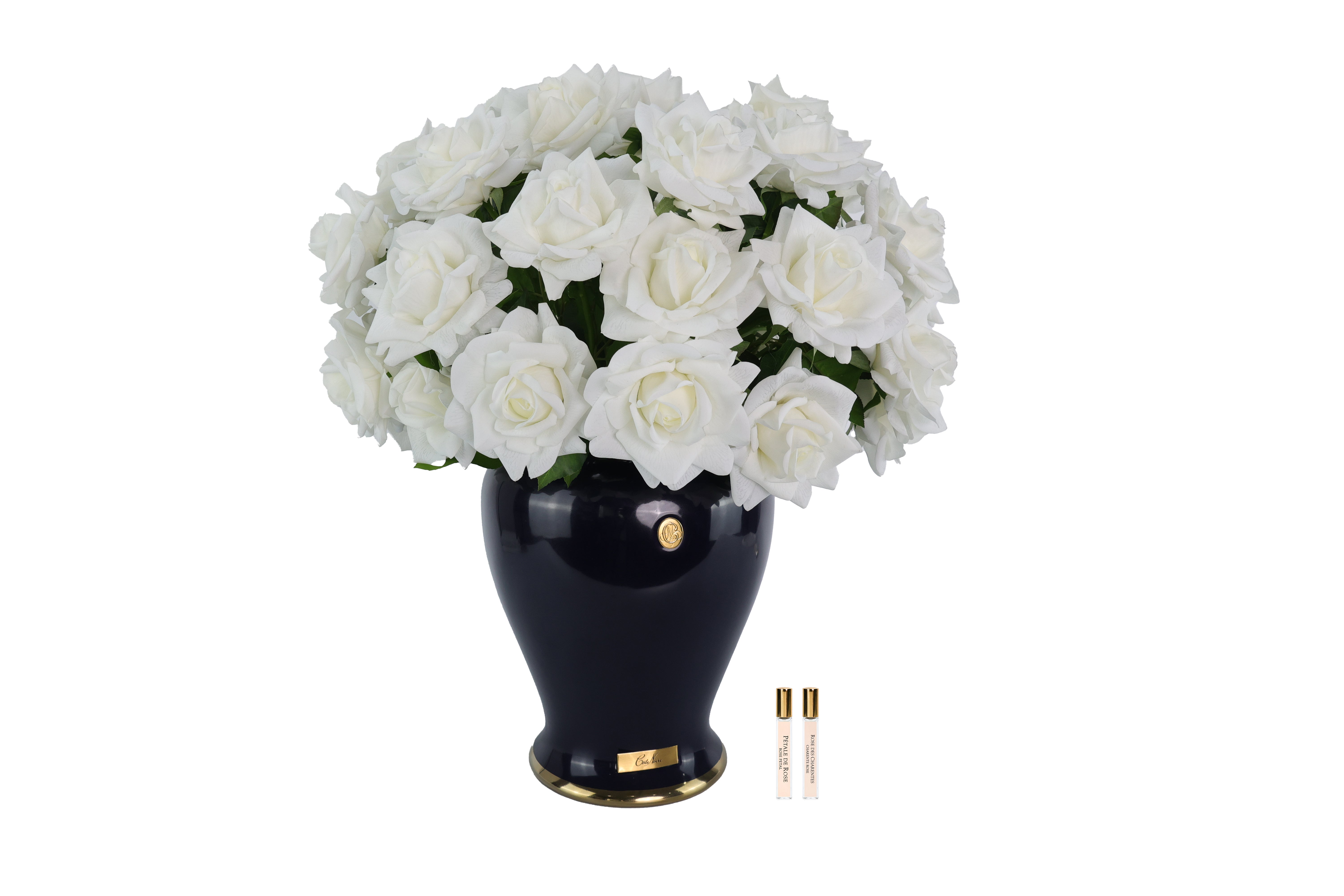 Côte Noire Imperial French Roses blanc indigo IMPFR01