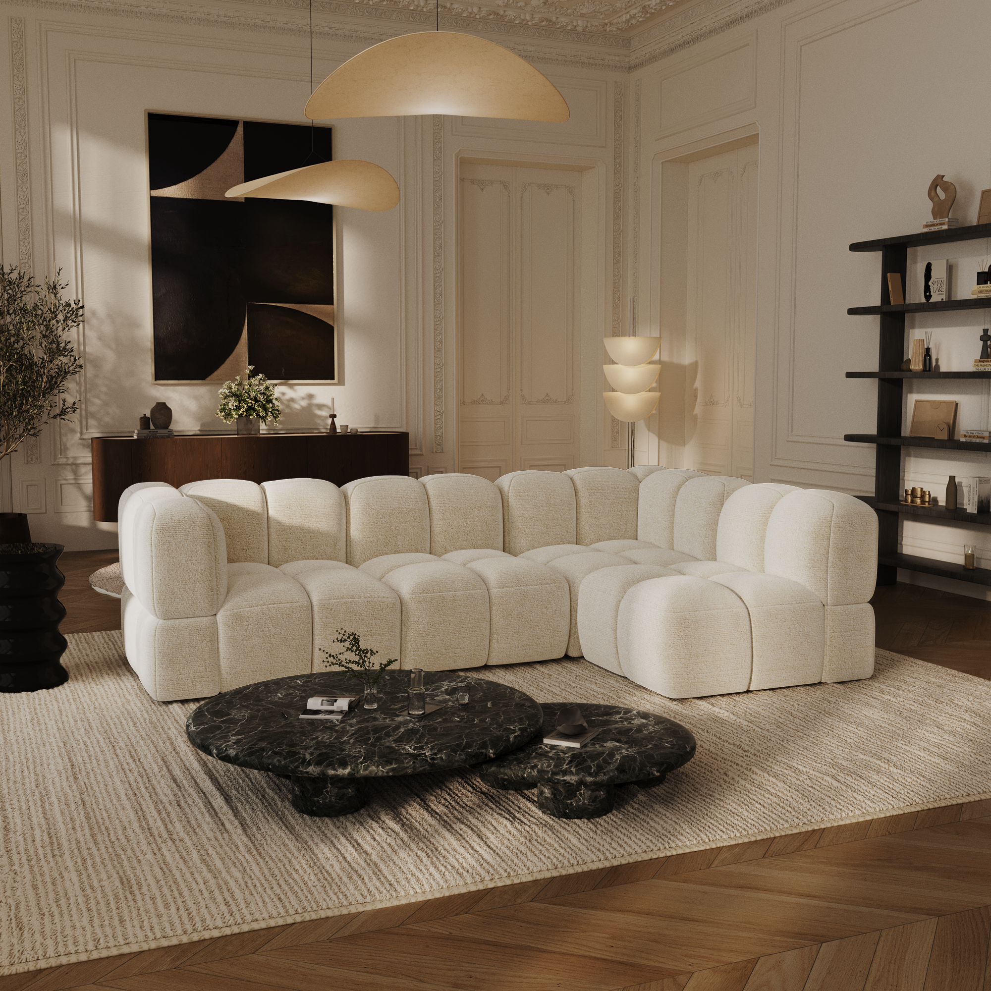 Sia Home Nubi Canapé angle droit modulable 256 cm