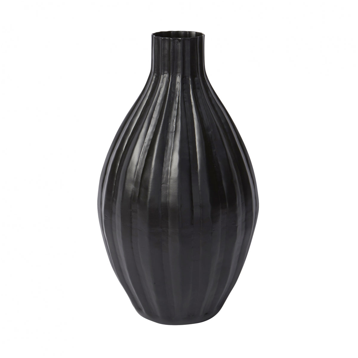 Sia Home Vase Savan vase métal noir 37 cm 21 cm