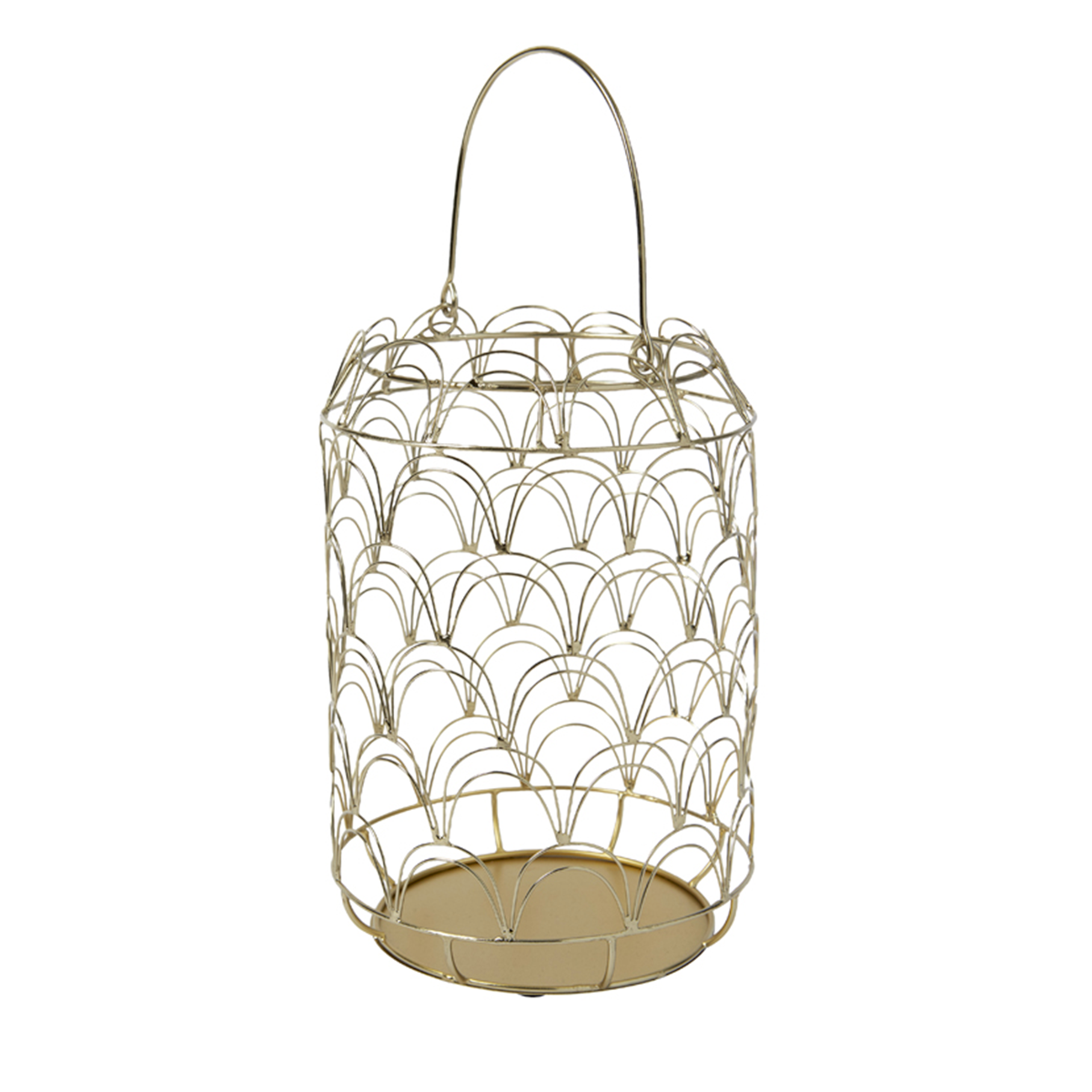 Sia Home Beatrix lanterne dorée 22 cm fer