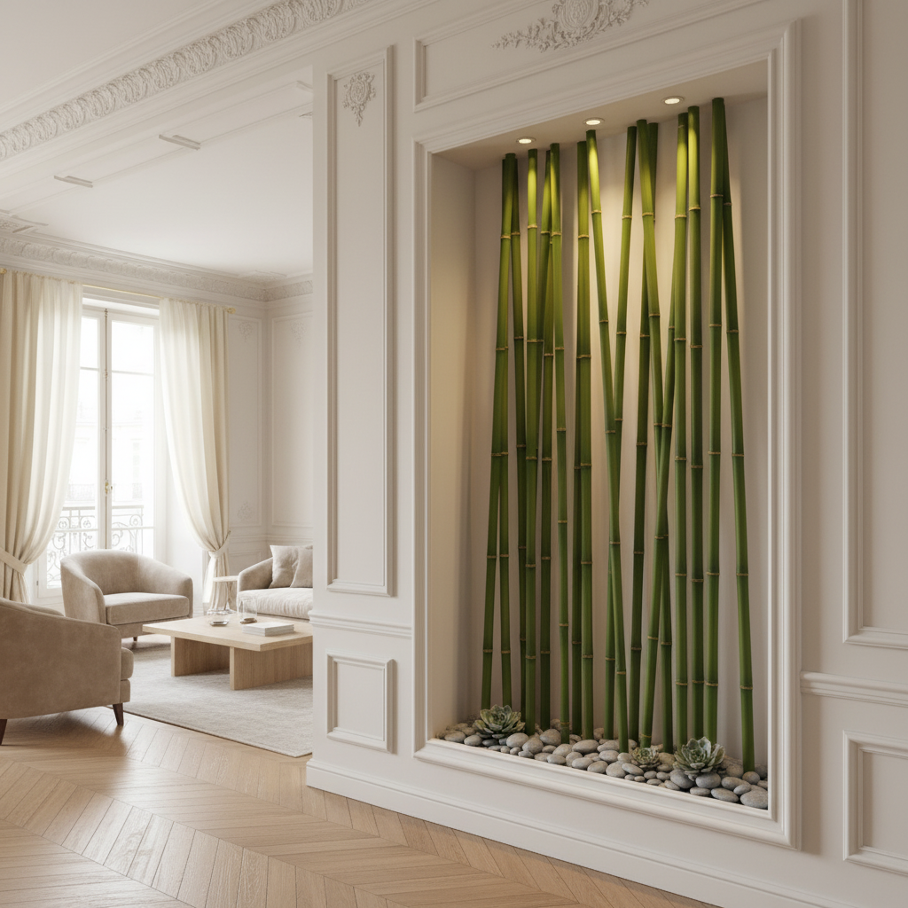 Sia Home Branche bambou artificiel vert 120 cm