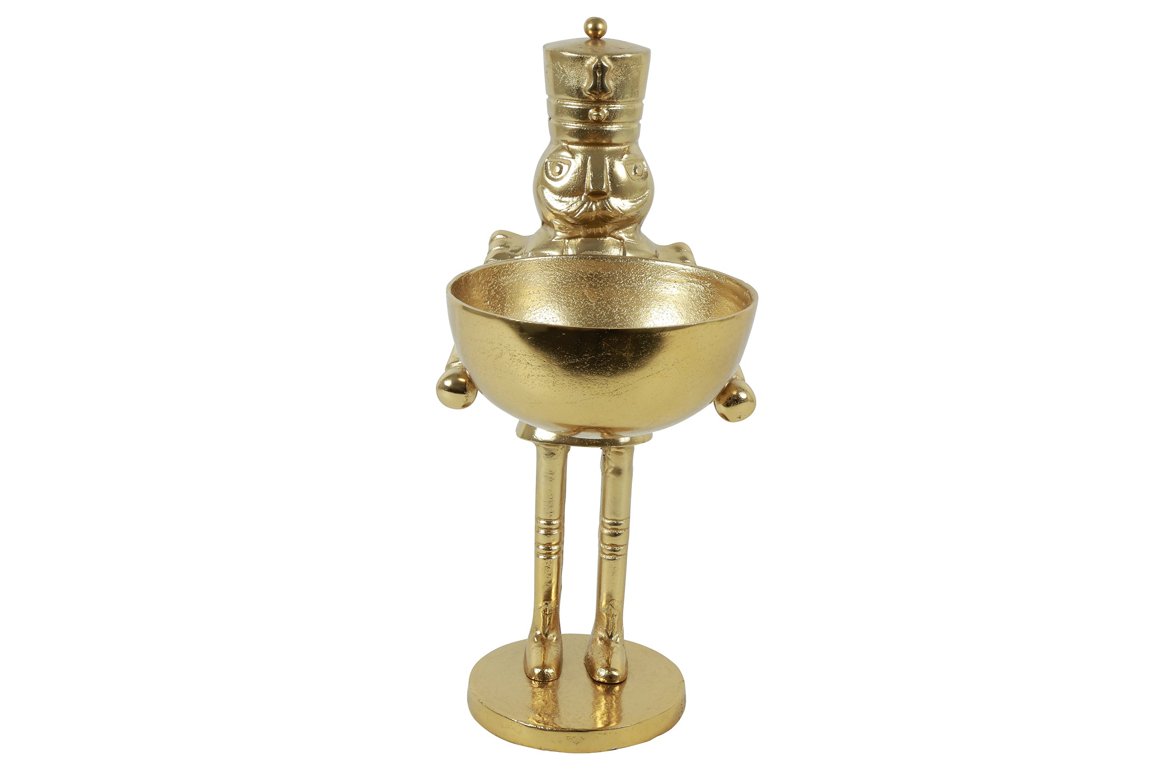 Feuillazur Rungis Contenants Casse-noisette bol doré figurine 49cm