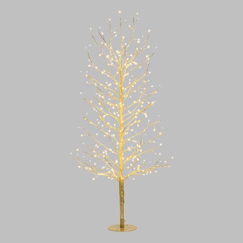 Feuillazur Rungis arbre branche tilleul champagne LED 120 cm