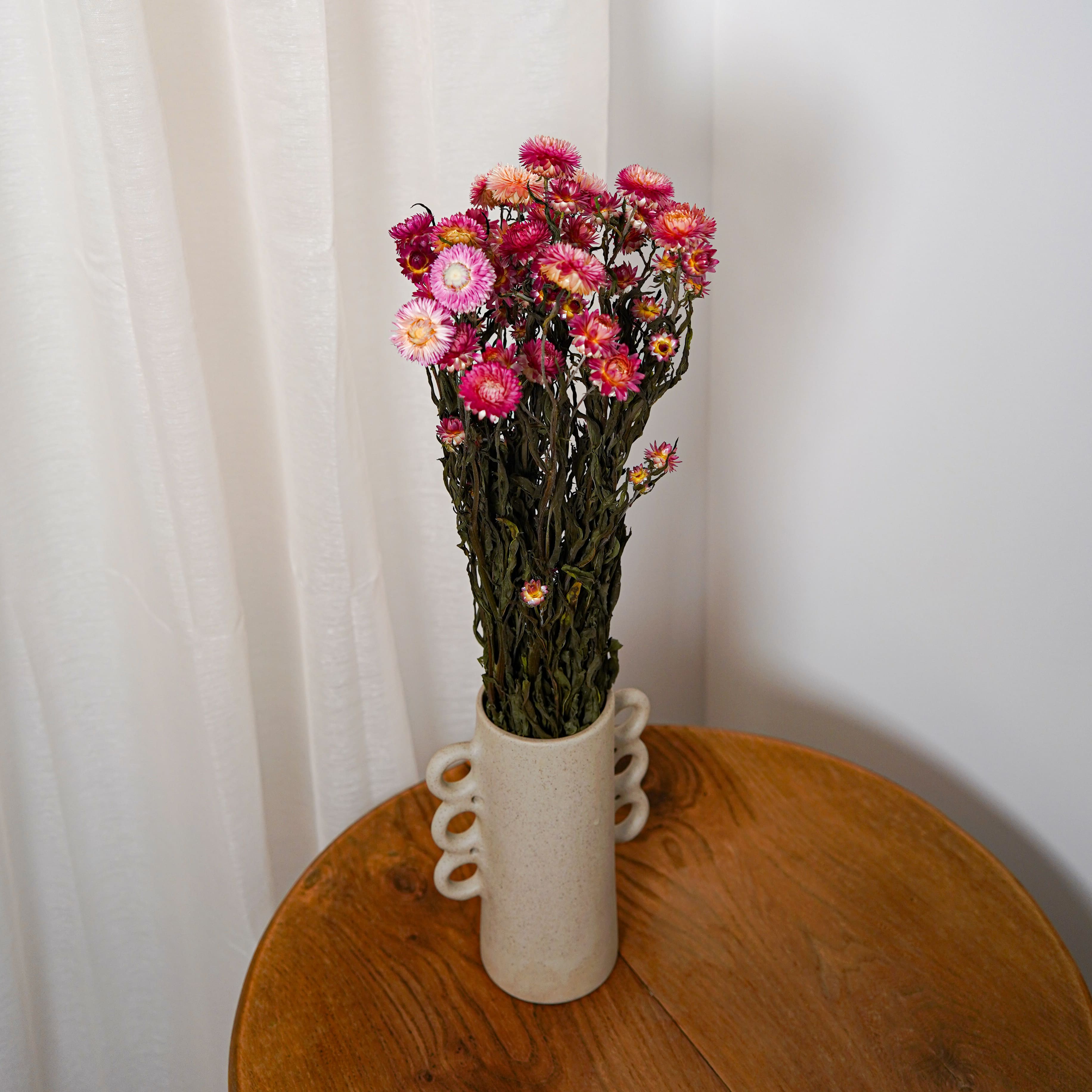 Flowrette Helichrysum botte fleurs séchées roses x1
