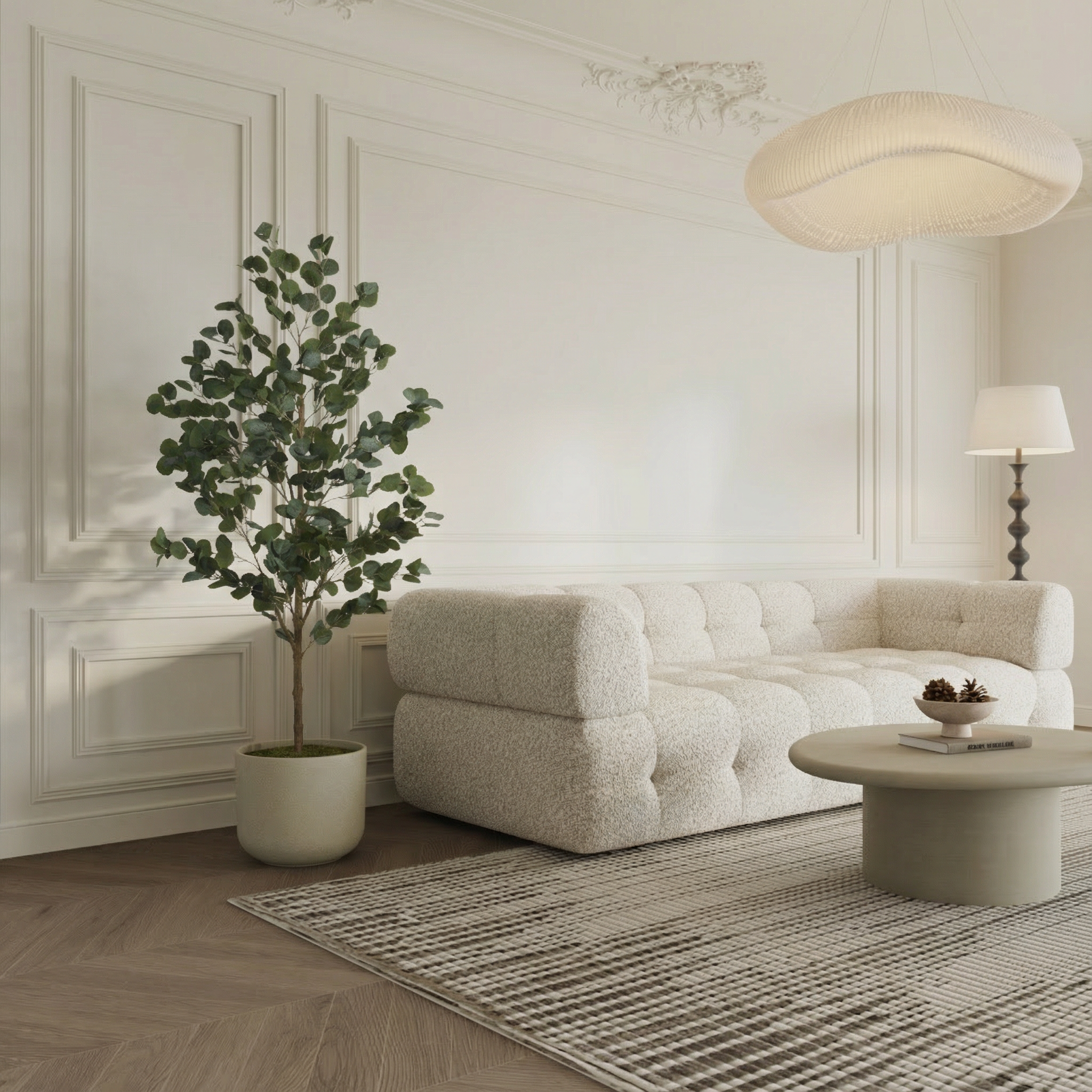 Sia Home Eucalyptus arbre artificiel vert 150 cm en pot