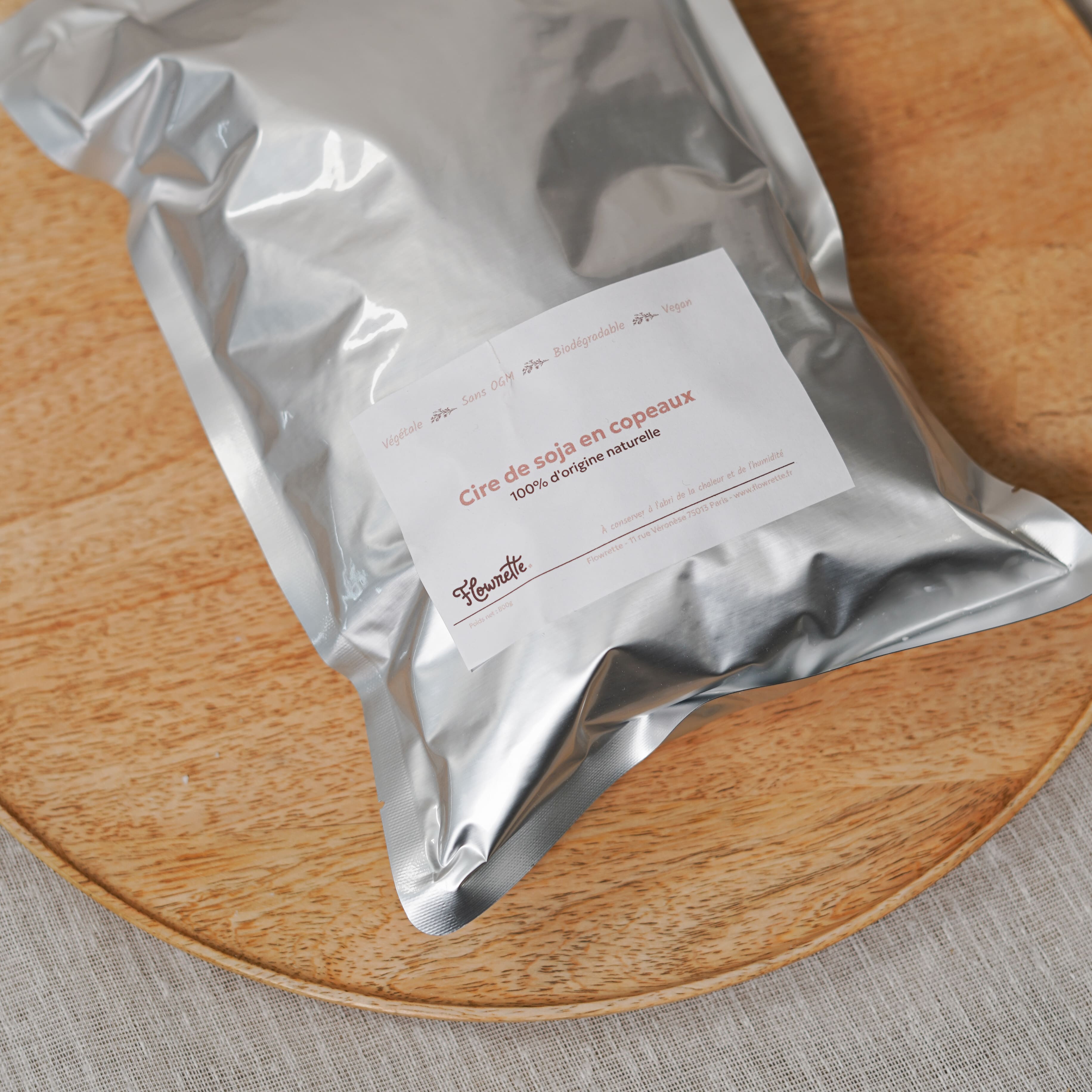 Flowrette Cire soja bougie DIY 800 g combustion lente naturelle