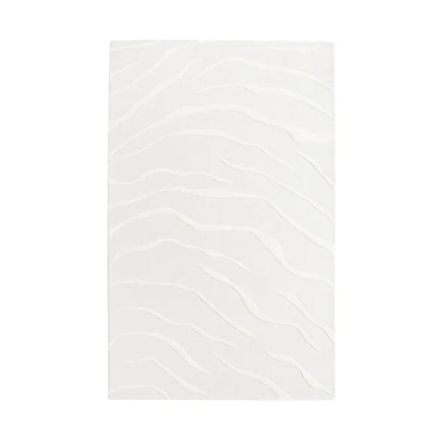 Sia Daven tapis 230x160 cm blanc cassé motifs relief