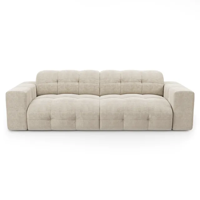 Sia Home Mael canapé crème courbes arrondies