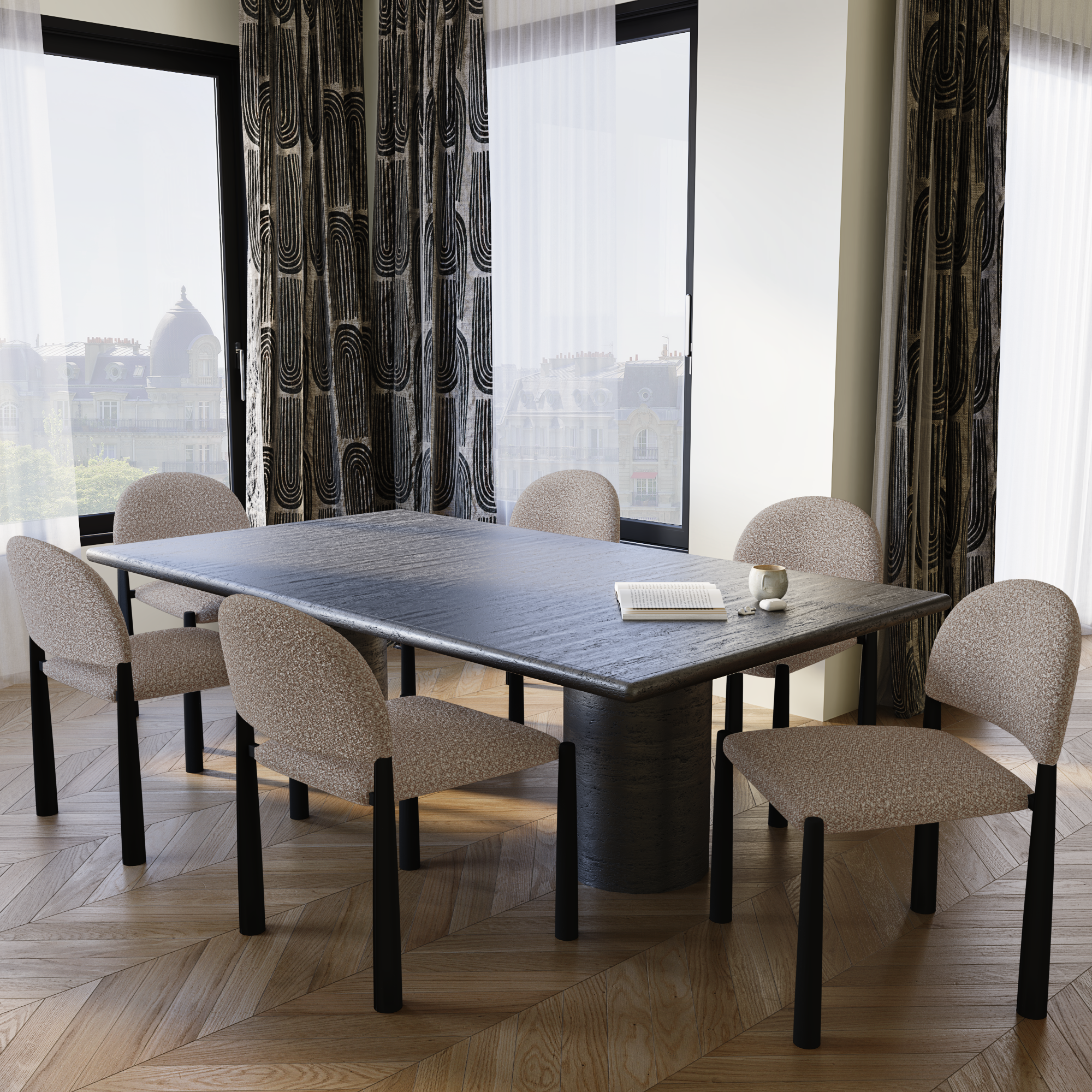 Sia Home Milo chaise salle à manger crème
