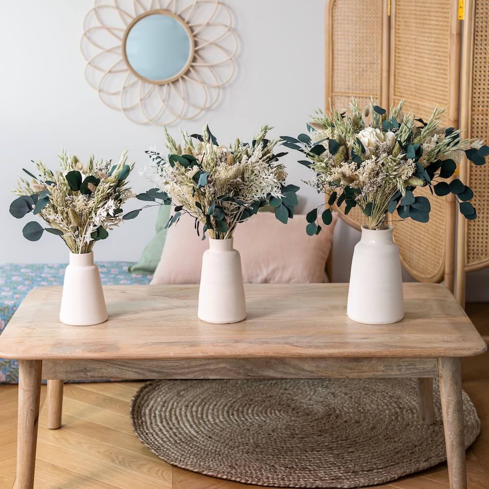 Flowrette Anatole bouquet fleurs sechees naturel eucalyptus S
