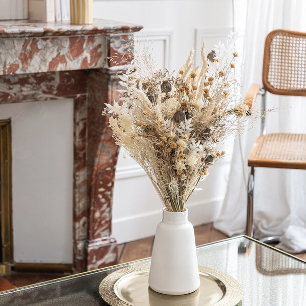Flowrette Sauvage bouquet fleurs séchées pavot limonium bohème